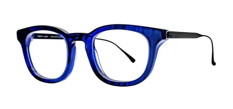 oversized blue glasses