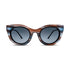 cat eye sunglasses blue and brown color