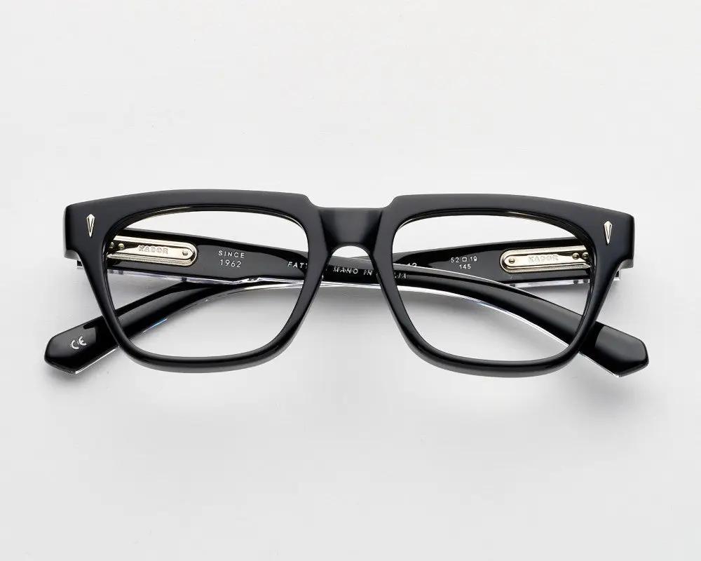 kador eyewear, chunky black frames
