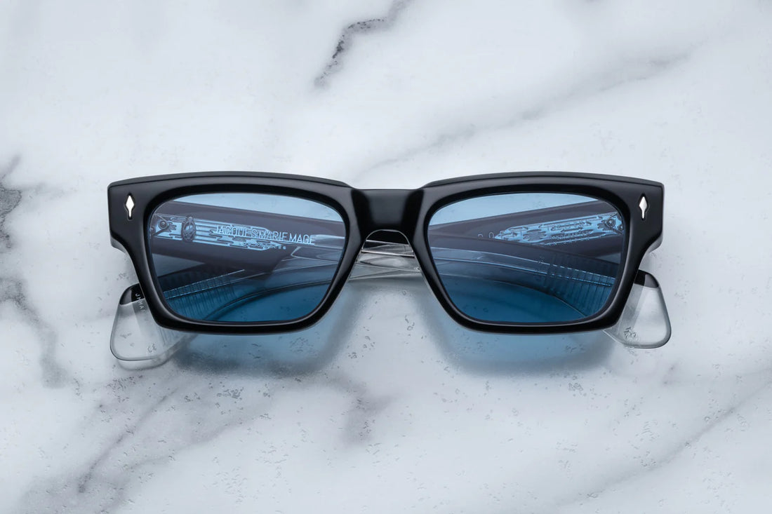 classic navy blue color sunglasses rectangular shape unisex style