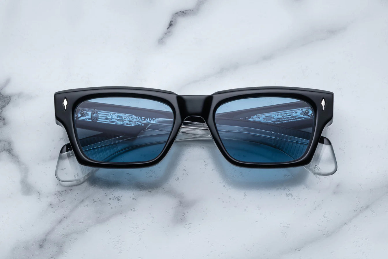 classic navy blue color sunglasses rectangular shape unisex style