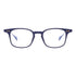 DITA Buckeye eyeglasses in matte navy with rectangular titanium frame, gold rivet details, and sleek minimalist design – premium optical frame available at Yosemite Eyewear