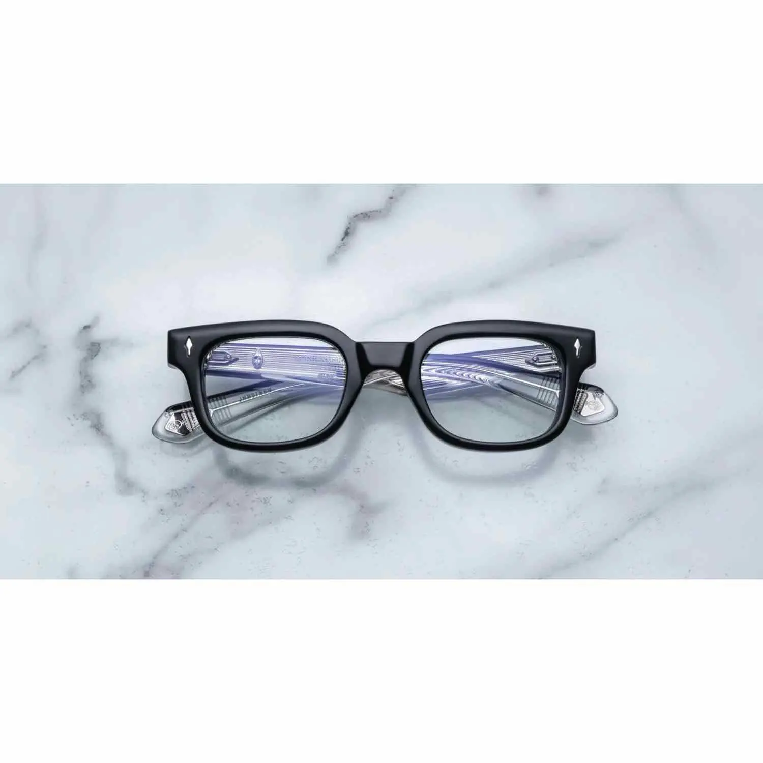 chunky rectangular shape glasses unisex style