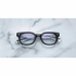 chunky rectangular shape glasses unisex style