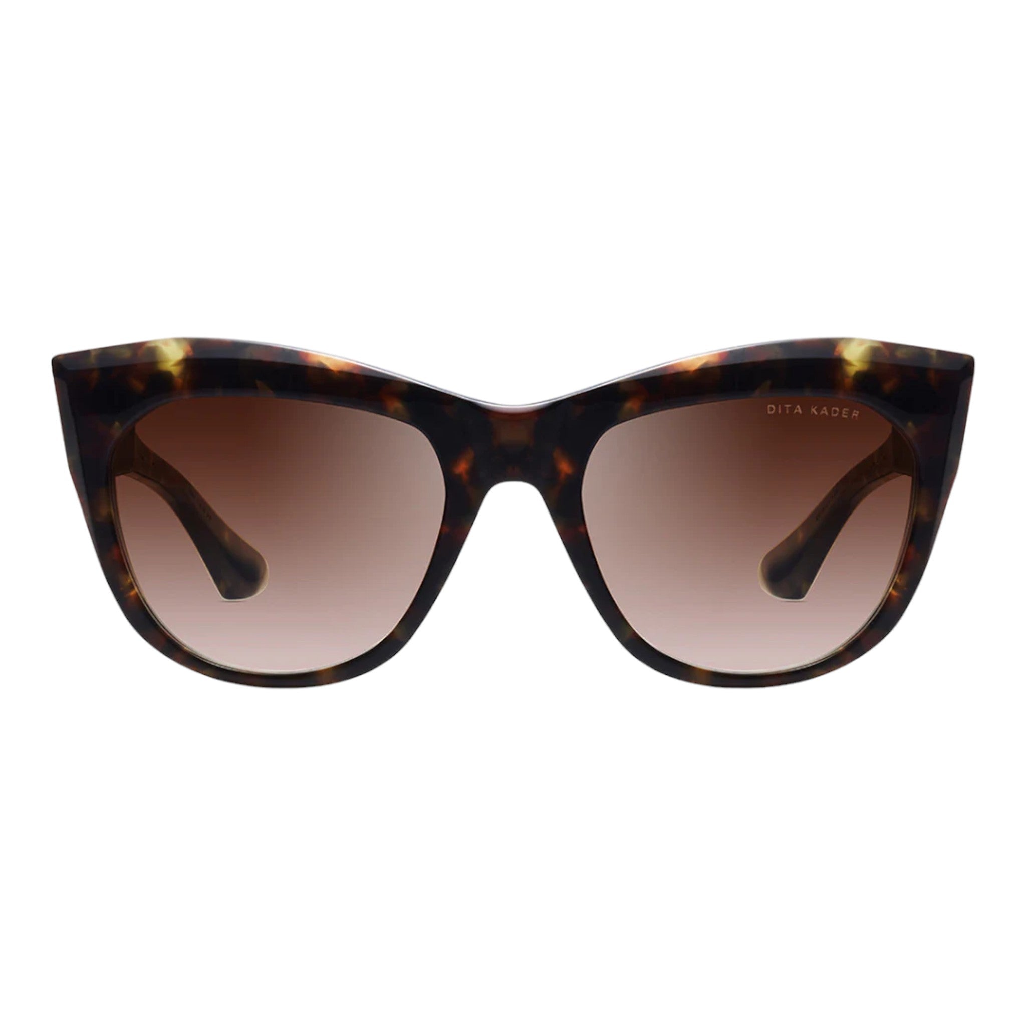 DITA Kader women’s cat-eye sunglasses in tortoiseshell acetate with brown gradient lenses – bold luxury fashion eyewear available at Yosemite Eyewear