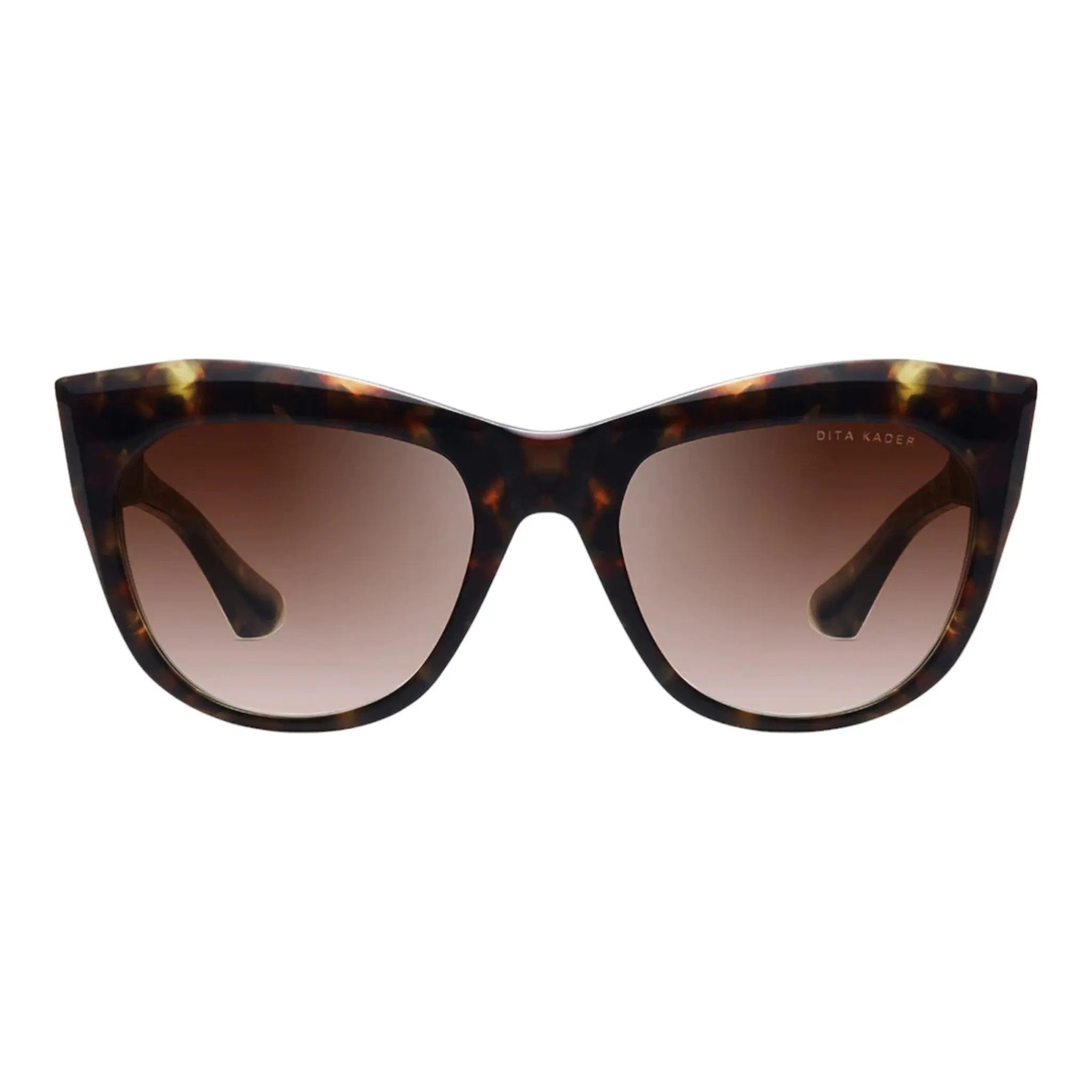 DITA Kader women’s cat-eye sunglasses in tortoiseshell acetate with brown gradient lenses – bold luxury fashion eyewear available at Yosemite Eyewear