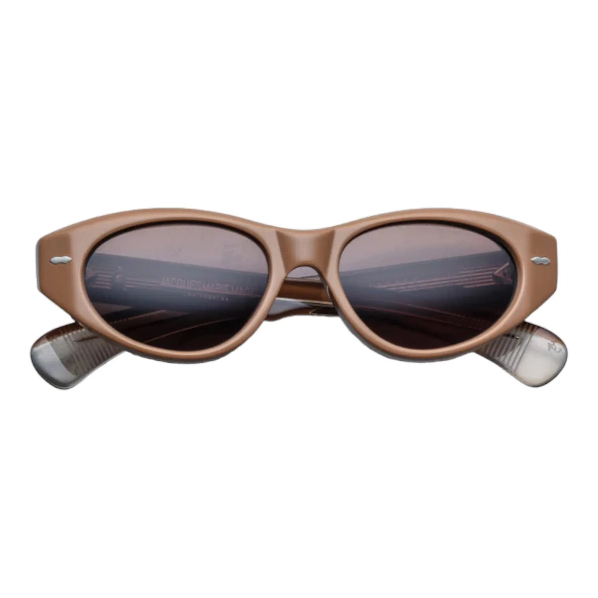 taupe color sunglasses soft cat eye women&