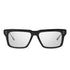 oversized black unisex glasses with silver details