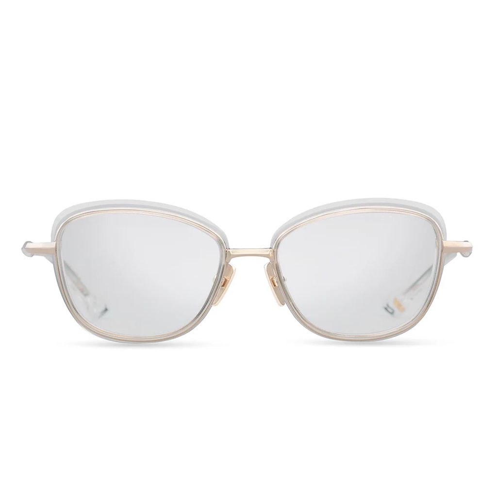 DITA Litavu eyeglasses – luxury women’s optical frame with clear acetate and gold accents at yosemite eyewear