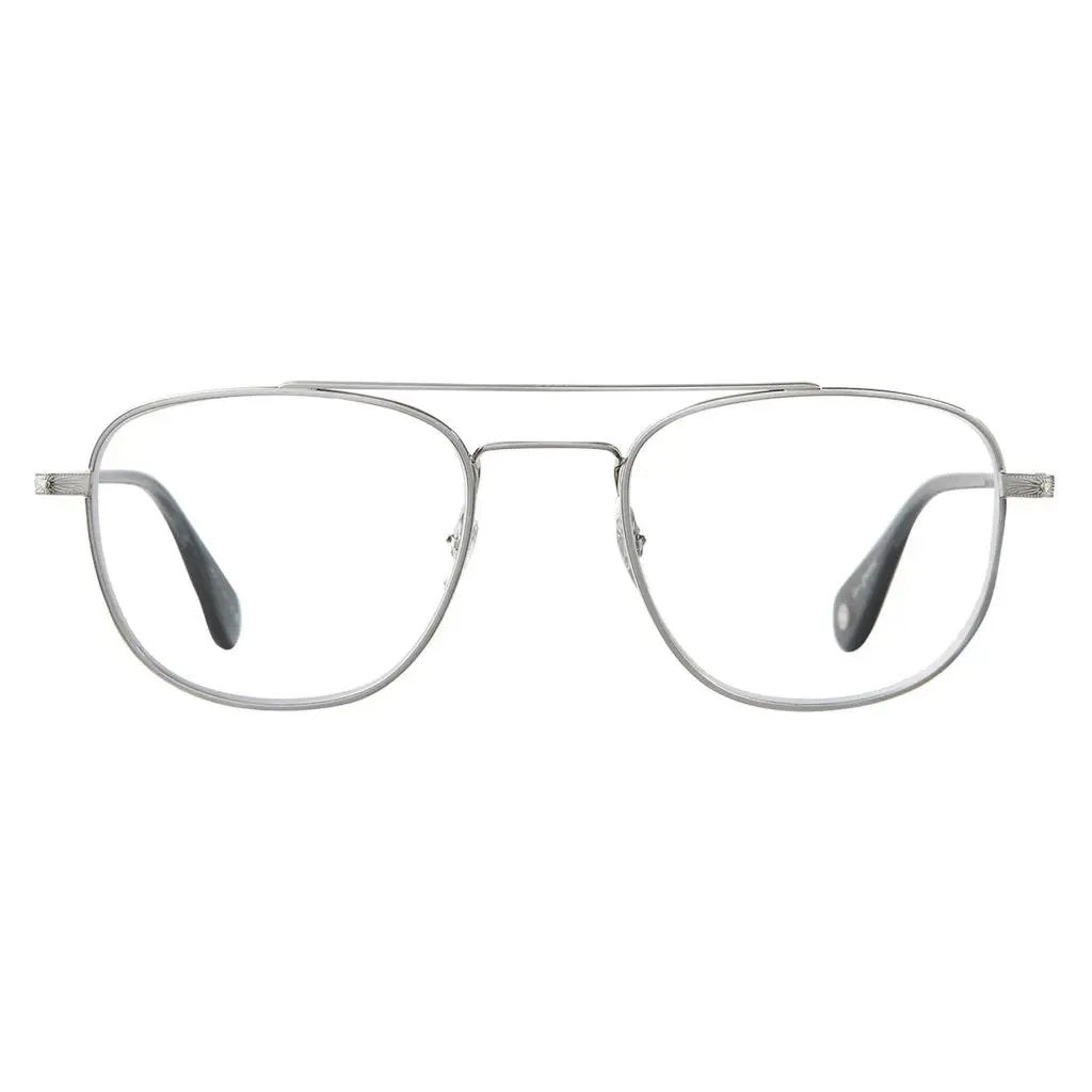 Garrett Leight Clubhouse II optical frame in brushed silver