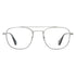 Garrett Leight Clubhouse II optical frame in brushed silver