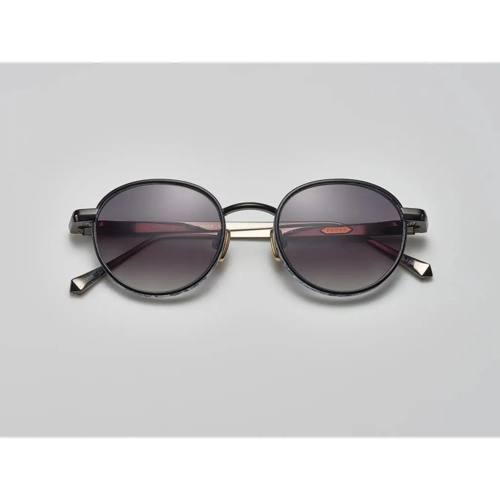 PRESS eyewear round sunglasses with marble print - yosemiteeyewear