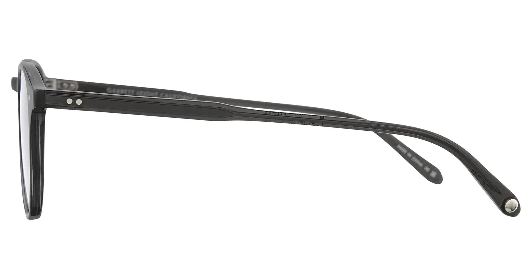 Side view of Hampton Sun 46mm in Black Glass with G15