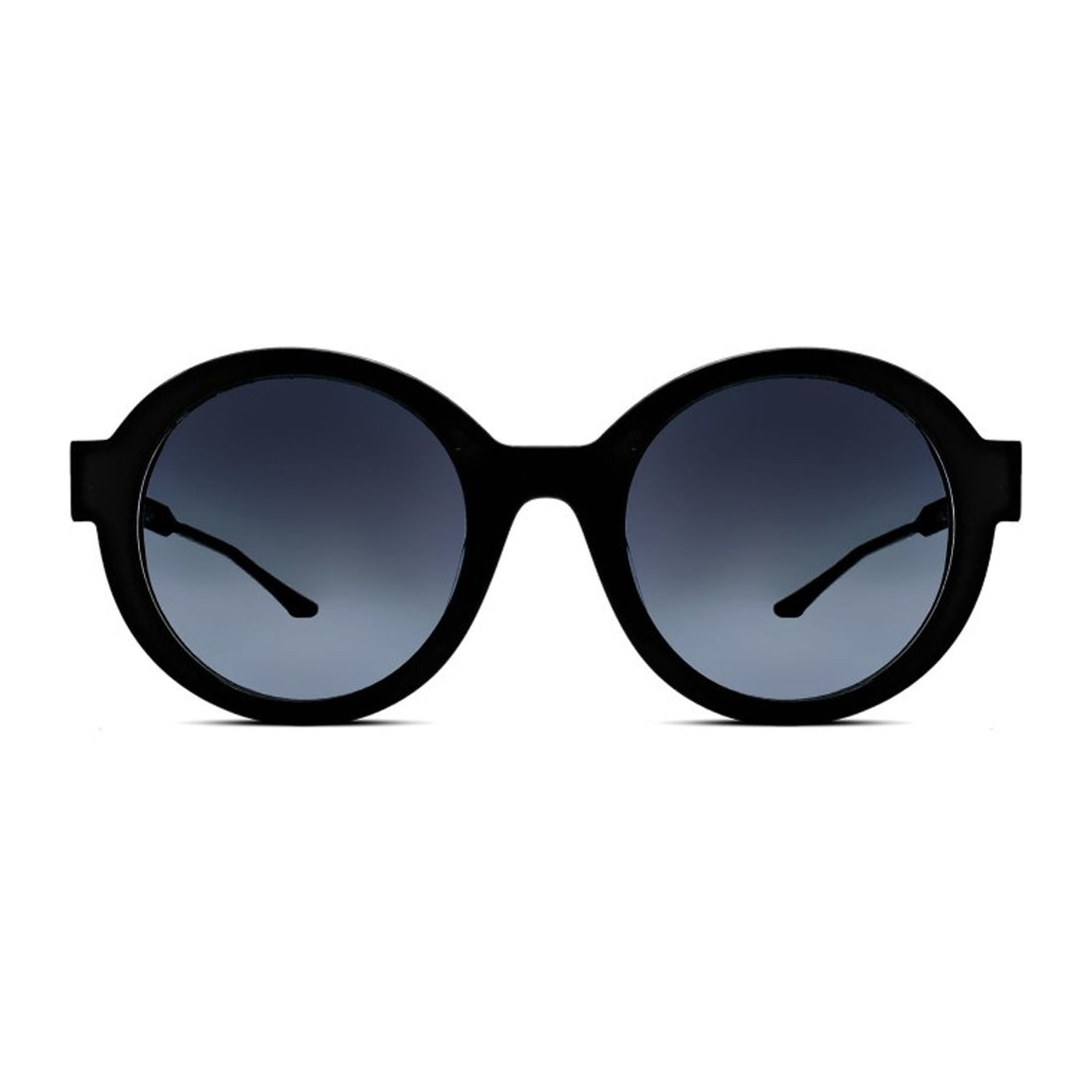 Thierry Lasry Ducklipsy sunglasses – bold round black acetate frame with dark gradient lenses, available at Yosemite Eyewear