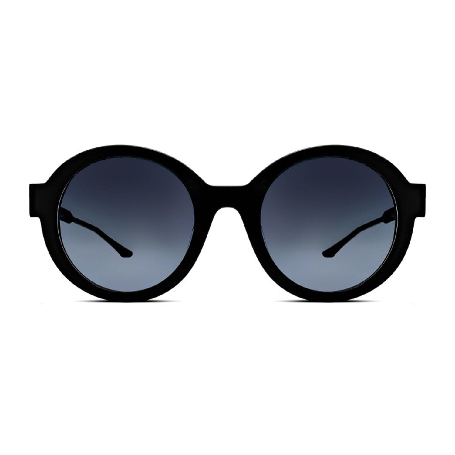 Thierry Lasry Ducklipsy sunglasses – bold round black acetate frame with dark gradient lenses, available at Yosemite Eyewear