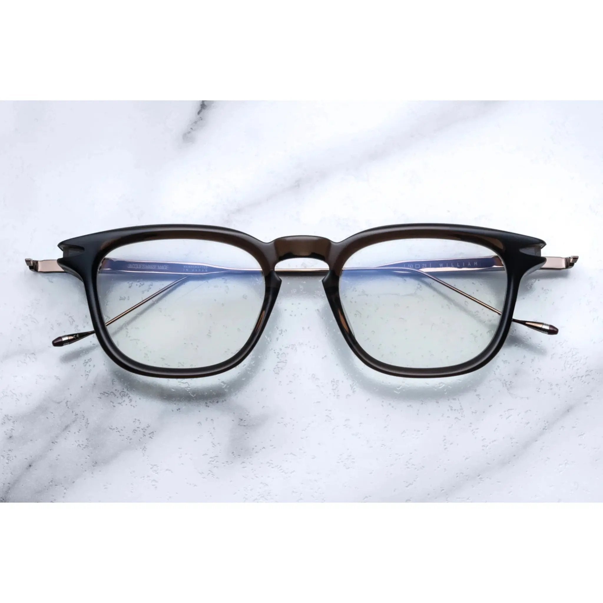 navy blue rectangular shape glasses for men