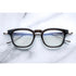navy blue rectangular shape glasses for men