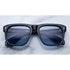 oversized mens black sunglasses with blue lenses