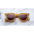 honey color sunglasses with cinnamon color lenses unisex style