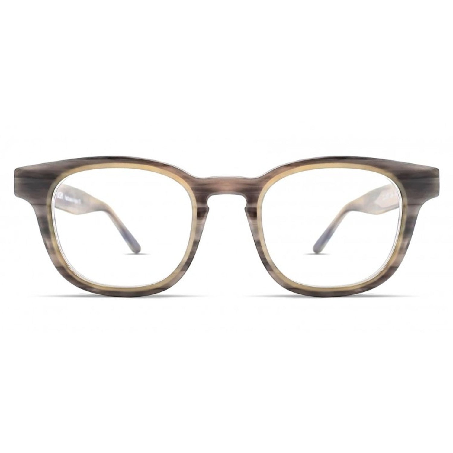 oversized square shaped eyeglasses, brown color glasses