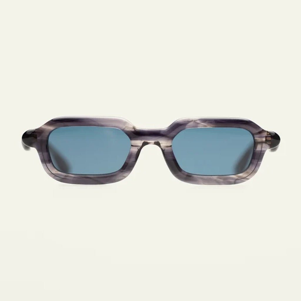 Paloceras Night Nectar S2 square sunglasses with polarized blue lenses, front view