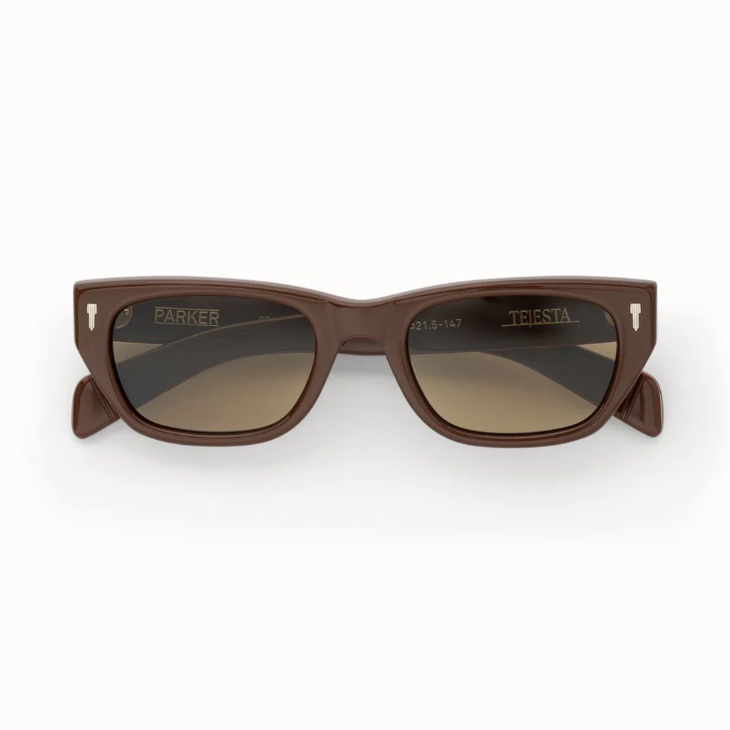 Brown sunglasses with &
