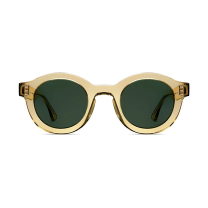 round sunglasses champagne color
