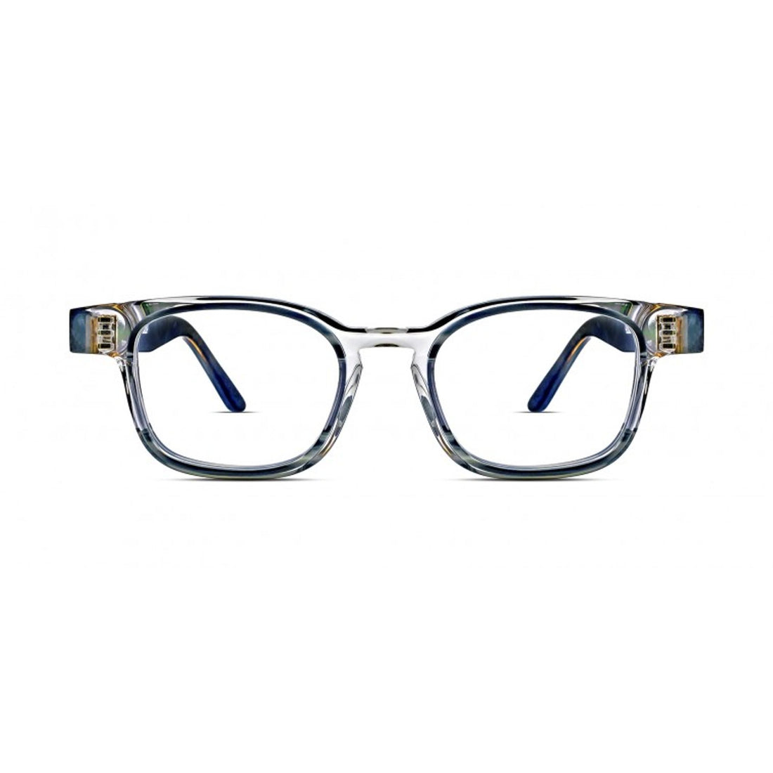 square shape glasses womens light blue color