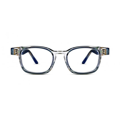 square shape glasses womens light blue color