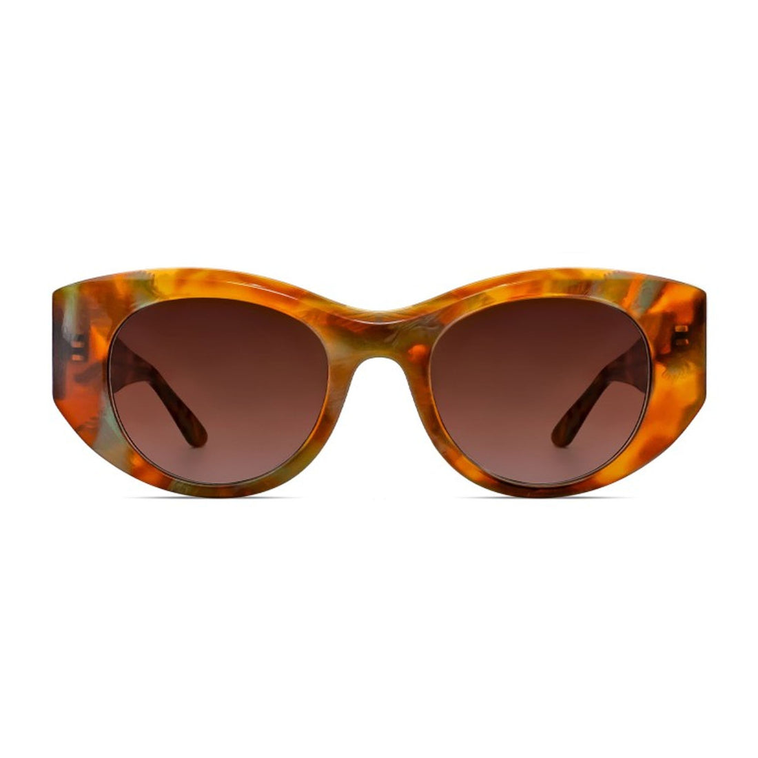 multi color sunglasses soft cat eye 