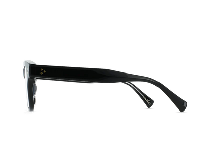 RAEN Leuka optical frame Crystal Black side view
