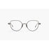 KameManNen 3002AG geometric antique gold titanium eyeglasses Asian fit