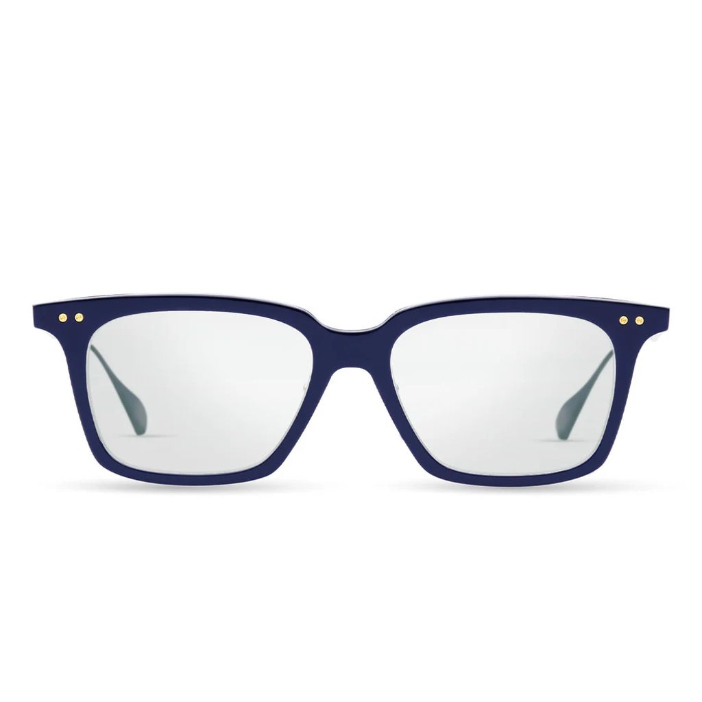 square shape unisex navy glasses 