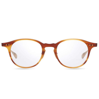 DITA Ash eyeglasses in light amber acetate with rounded frame design and keyhole bridge – handcrafted luxury eyewear available at Yosemite Eyewear