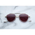 aviator style titanium sunglasses in gold unisex sunglasses