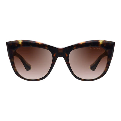 DITA Kader women’s cat-eye sunglasses in tortoiseshell acetate with brown gradient lenses – bold luxury fashion eyewear available at Yosemite Eyewear