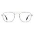 Garrett Leight Clubhouse II optical frame in brushed silver