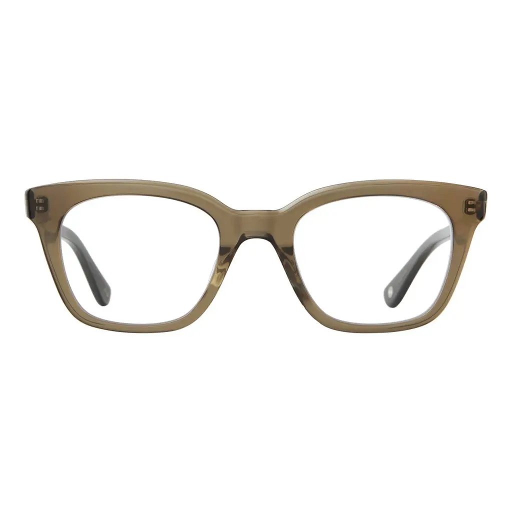OLIVE COLOR CAT EYE GLASSES 
