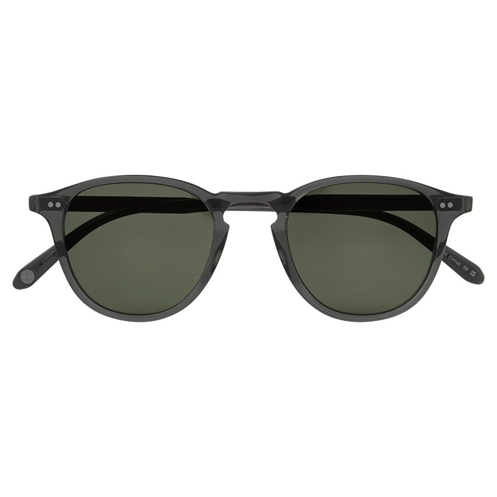 Garrett Leight Hampton Sun sunglasses in Black Glass front view