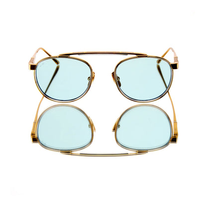 LEISURE SOCIETY GEIGER SUNGLASSES 24K GOLD