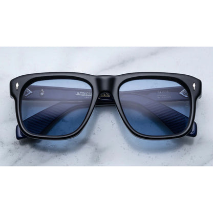 oversized mens black sunglasses with blue lenses 