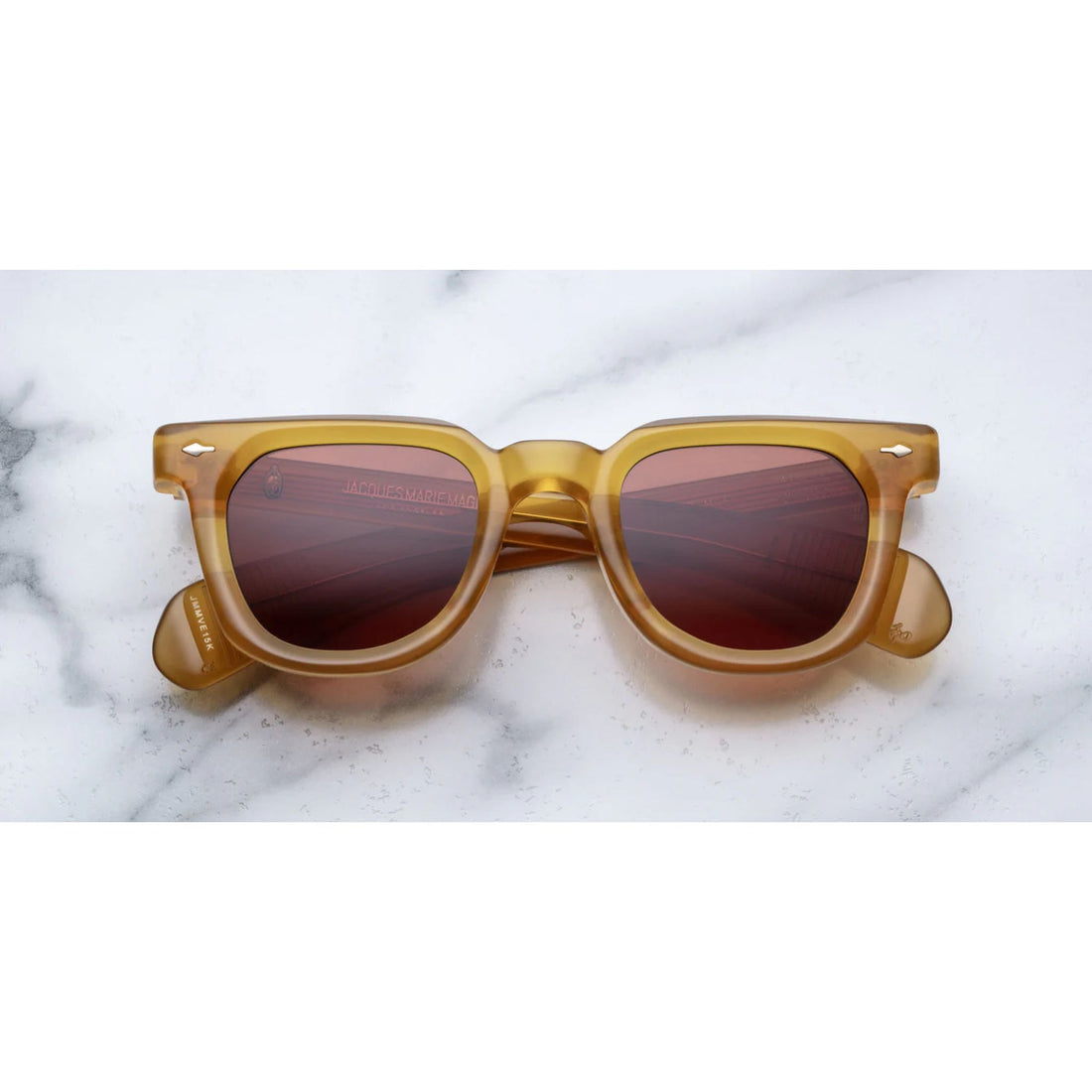 honey color sunglasses with cinnamon color lenses unisex style