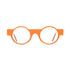henau orange round glasses