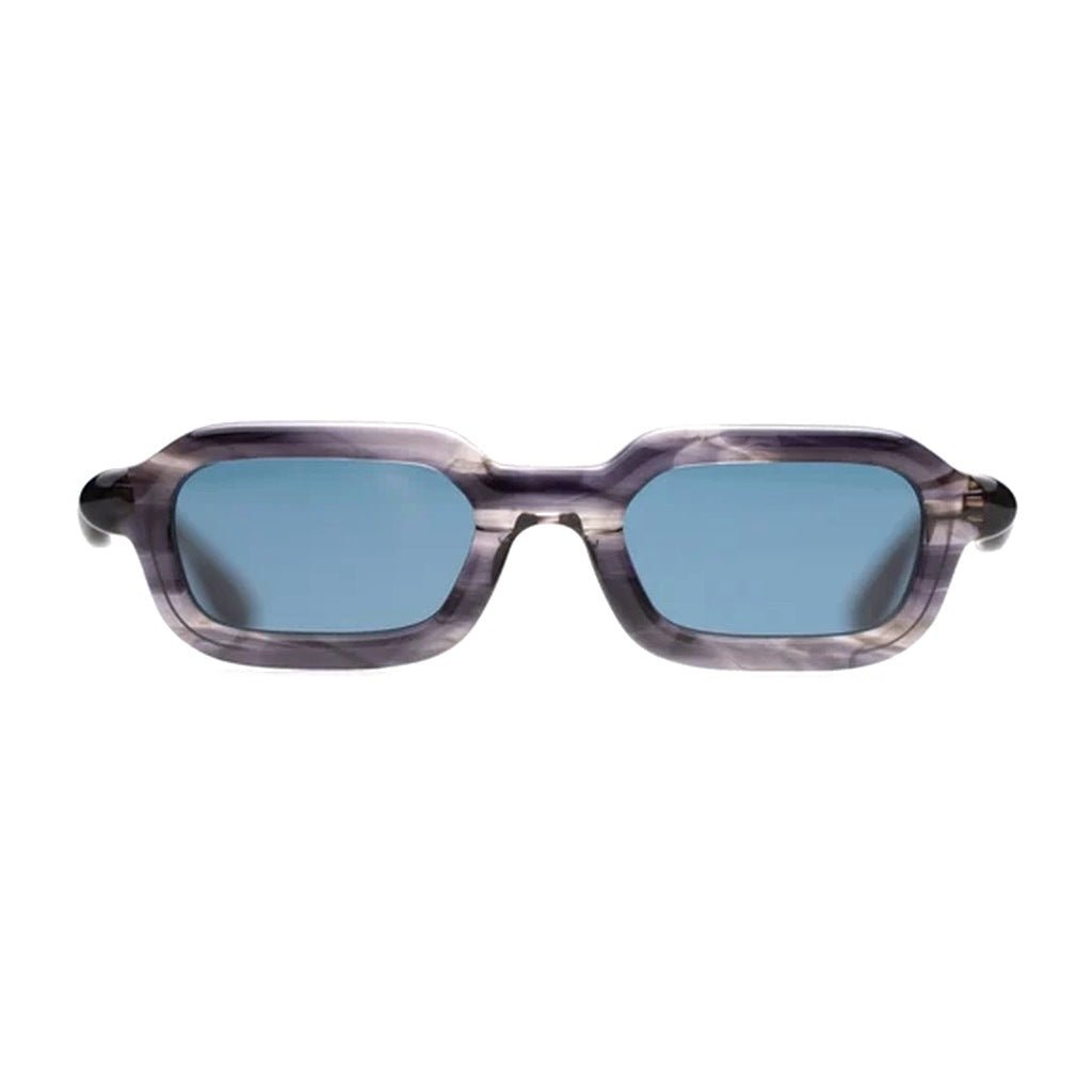 Paloceras Night Nectar S2 square sunglasses with polarized blue lenses, front view