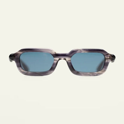 Paloceras Night Nectar S2 square sunglasses with polarized blue lenses, front view