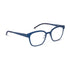 Ørgreen Mira Quest soft square titanium eyeglasses in matte blue, color 1614, three-quarter view