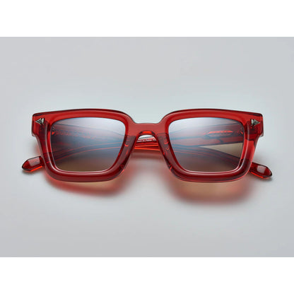 red rectangular sunglasses for men.