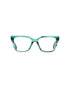 kalea teal striped raen optical frame front view