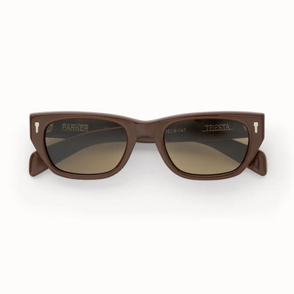 Brown sunglasses with &